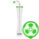 Gourde football avec couvercle plat 350 ml/12 oz.-bleu