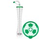 Gourde football avec couvercle plat 350 ml/12 oz.-bleu