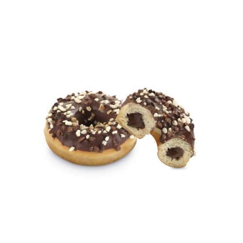 Donuts fourré au chocolat déco pépites 3 chocolats x24pcs